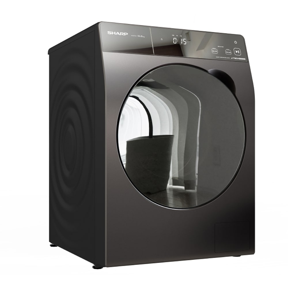 Máy giặt cửa trước Sharp Inverter 10.5kg ES-FK1054PV-S-Hàng chính hãng
