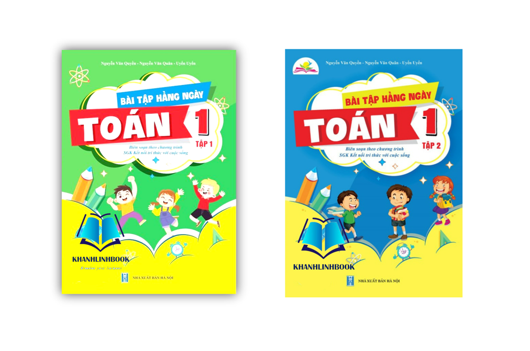 Sách - Combo Bài Tập Hằng Ngày Toán 1 - Tập 1 + 2 - Kết Nối Tri Thức Với Cuộc Sống