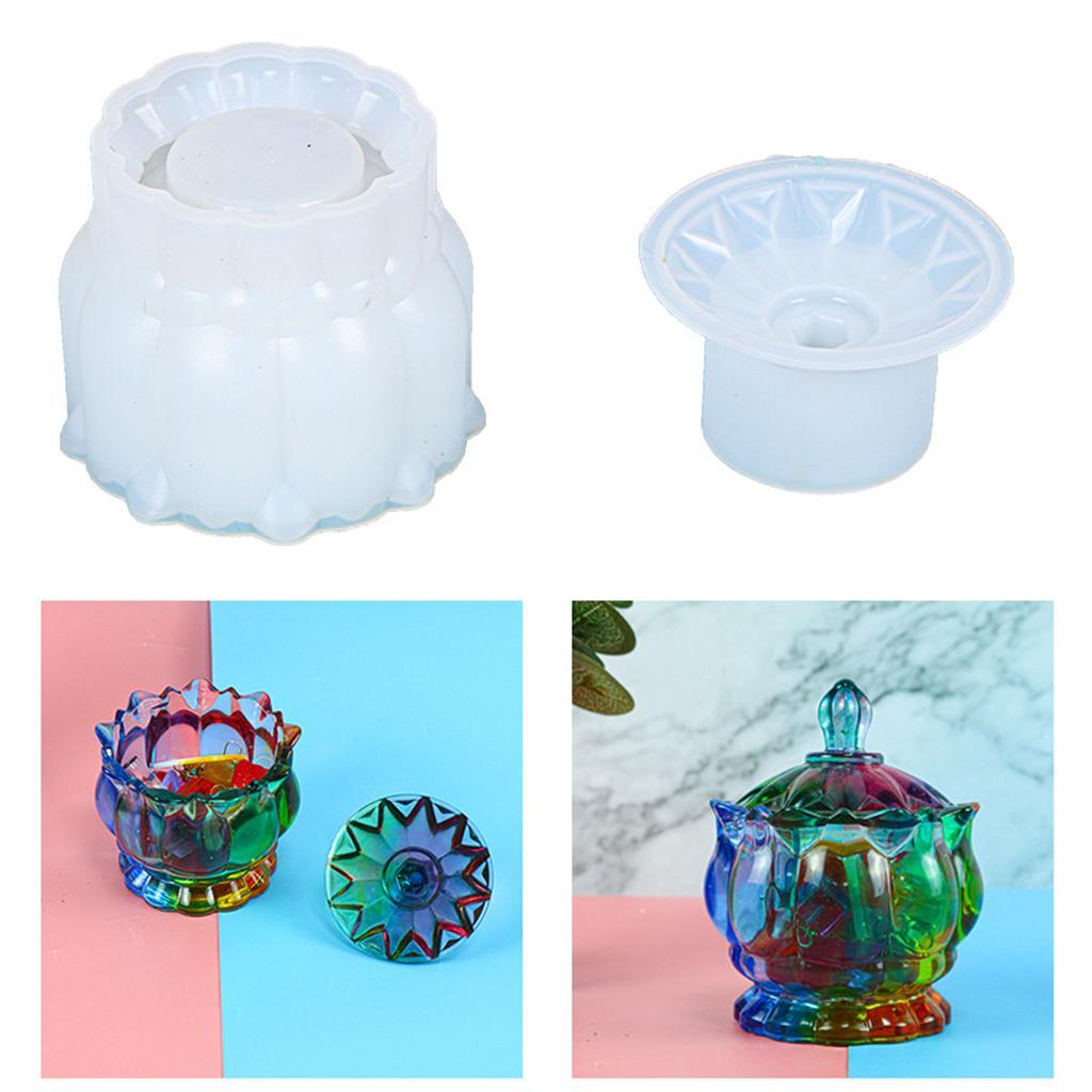 Silicone Mould Resin Jewelry Trinket Holder Box Ornament