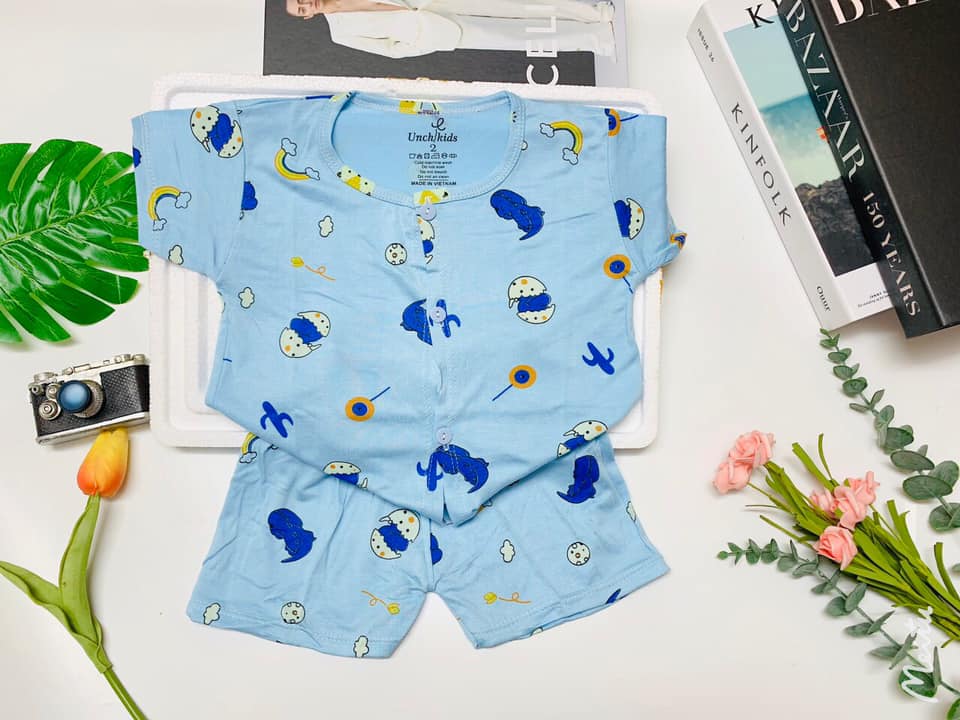 Bộ THUN LẠNH UNCHI CAO CẤP Cho Bé (tặng kèm 1 áo coton cùng size