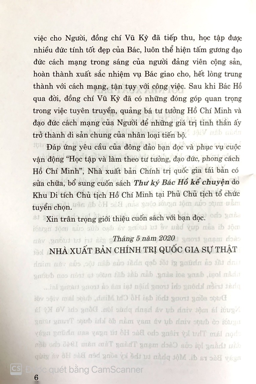 Thư ký Bác Hồ kể chuyện