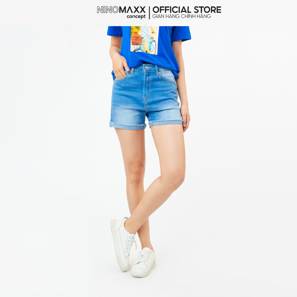 Ninomaxx Quần short Jean Nữ 2104048