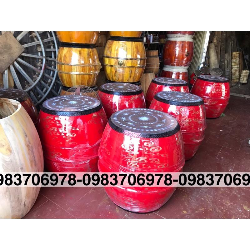 Trống gỗ trường học- trống chùa -trống đìnhbộ dùi đi kèm