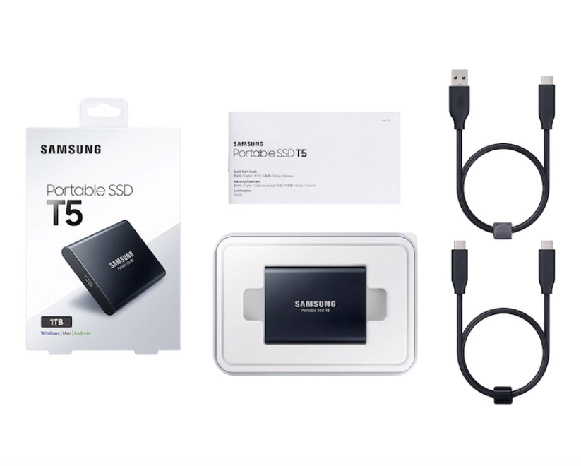 Ổ Cứng Di Động Gắn Ngoài SSD Samsung T5 - Hàng Chính Hãng