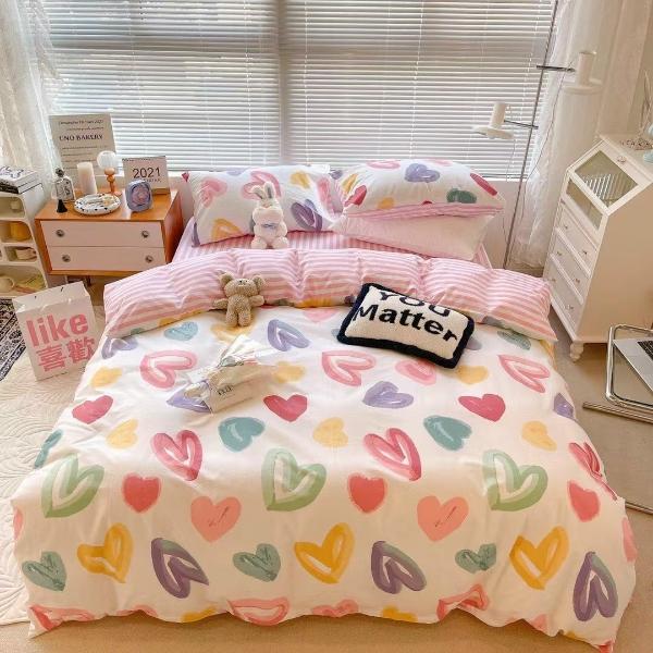 Trọn bộ 4 món cotton poly hàng nhập khẩu nguyên set.Mẫu 19