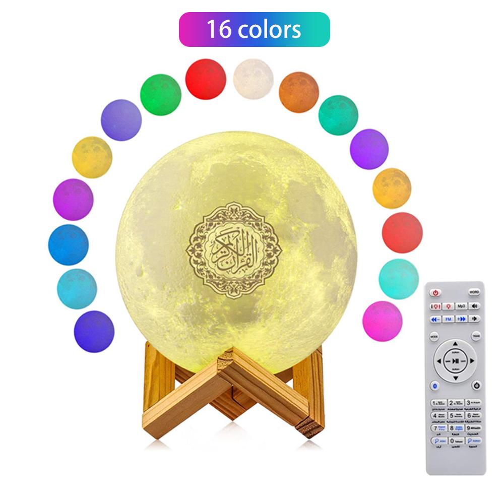Loa Kinh Qur'an Điều khiển từ xa đầy màu sắc Ánh trăng Ánh sáng ban đêm Loa di động không dây tương thích Bluetooth Loa Kinh Qur'an Ứng dụng điều khiển Màu sắc: SQ-510