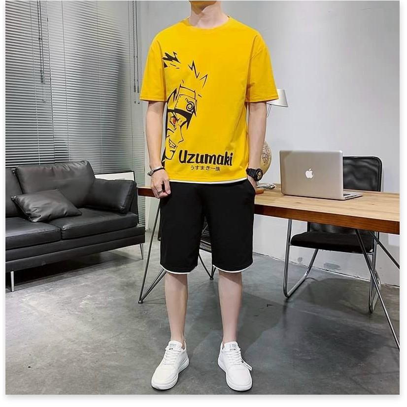SET BỘ MẶC HÈ UZUHAKI CHẤT THUN LẠNH CỰC MÁT CÓ ĐỦ SIZE CHO NAM