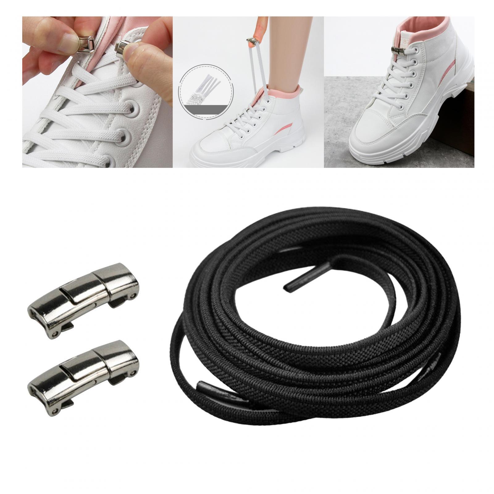 No Need Tie Shoe Laces Adults Sneakers Stretch Tie of Less Shoe Laces for Backpacking