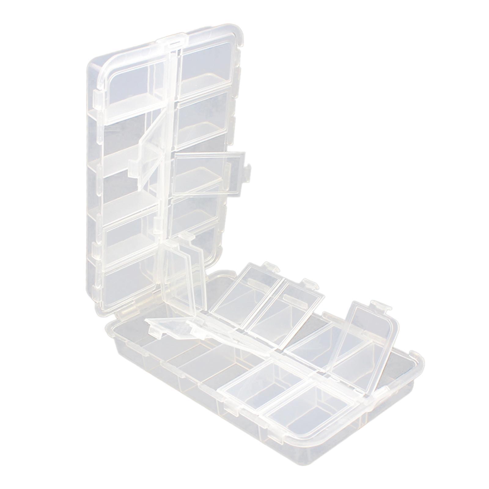 Fishing Tackle Box Double Sided Small 20 Compartments Tackle Organizer Boxes