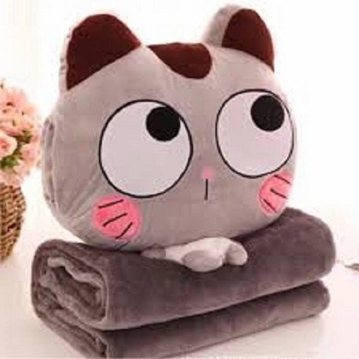 Chăn và gối văn phòng rộng m6 đa năng 3in1  Giao mầu ngẫu nhiên