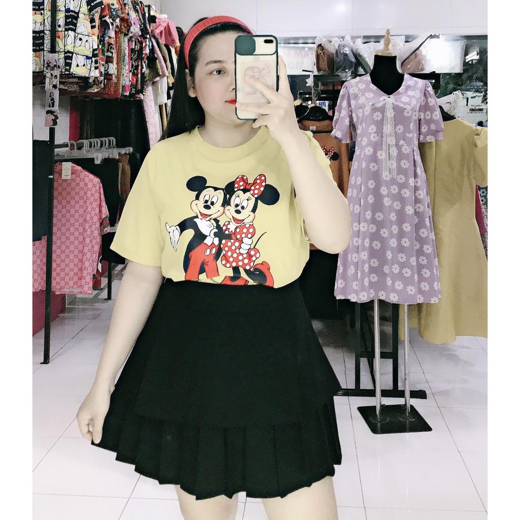 ÁO THUN COTON IN HÌNH CHUỘT MICKEY BIGSIZE 60-100KG
