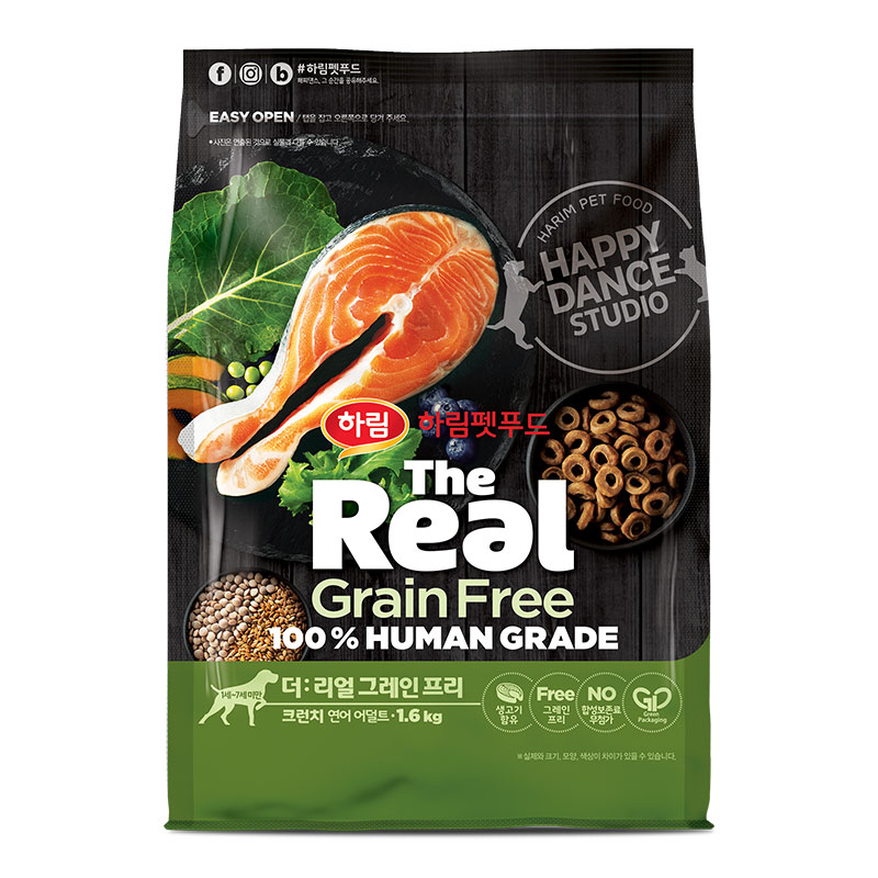 Thức ăn khô cho chó The Real Grain Free Crunch Adult 1kg