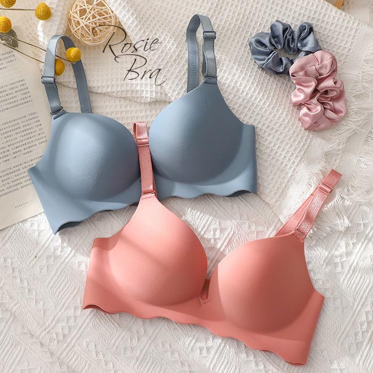Áo Lót Đúc Su Thông Hơi Không Gọng Nâng Ngực Chống Hằn Mỡ B011 - Cam,38B