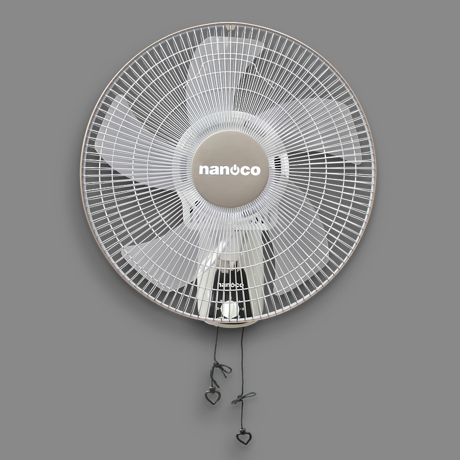 Quạt Treo Tường Nanoco NWF1604G Màu Xám-Hàng Chính Hãng