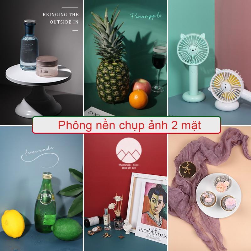 Phông nền chụp ảnh decor chụp ảnh 2 mặt size lớn PVC chống nước