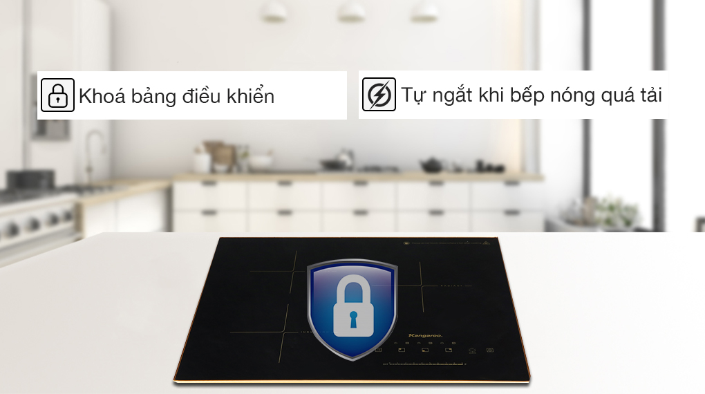 Bếp Từ Hồng Ngoại 3 Vùng Nấu Lắp Âm Kangaroo KG446i - Hàng Chính Hãng