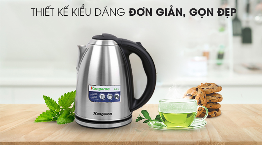 Bình Đun Siêu Tốc Kangaroo KG20SK3 - Hàng Chính Hãng