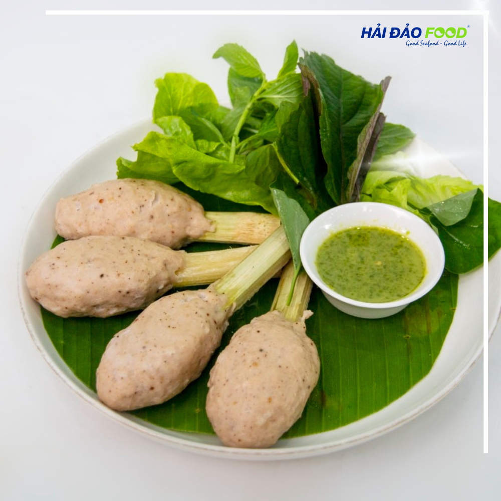 Chả Cá Thu Phú Quốc Nguyên Chất HẢI ĐẢO FOOD Hấp 450 g / TÚI