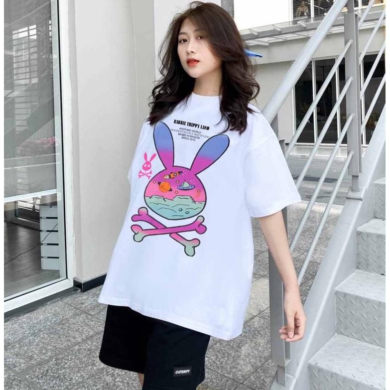 Áo Thun Nam Cổ Tròn Form Rộng Streetwear,Áo Phông Unisex Basic Cotton Oversize Giá Rẻ In Phi Hành Gia