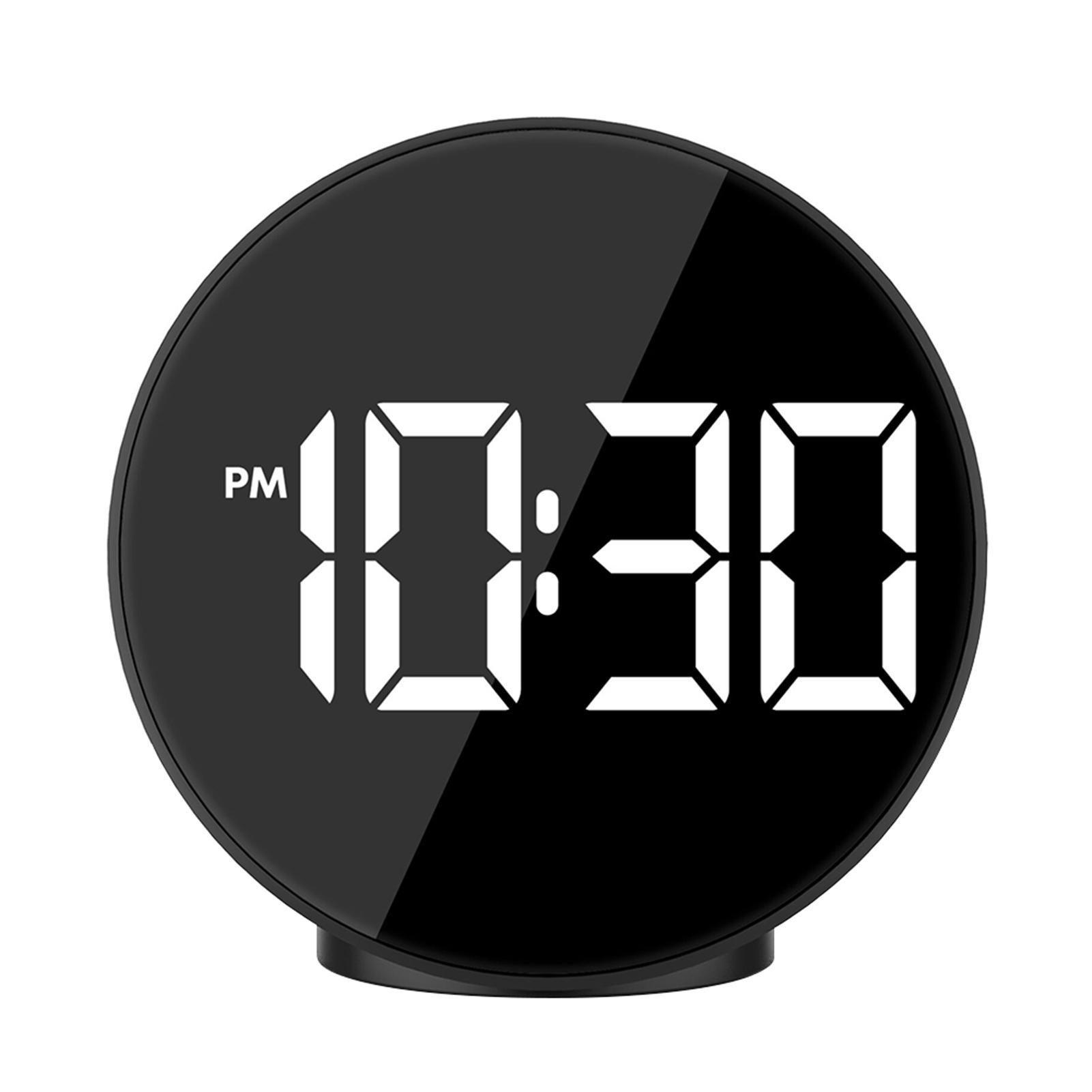 Đồng hồ báo thức LED kỹ thuật số màn hình lớn hiển thị nhiệt độ thời gian ℃ / ℉ 3 mức độ sáng