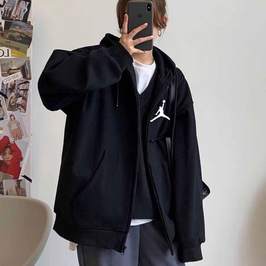 Áo Khoác Nỉ Form Rộng Logo Người Banh - Áo Khoác khóa kéo chống nắng có nón unisex g5.shop