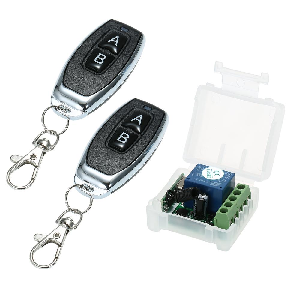 Universal Wireless Remote Control Switch DC 12V 1CH Relay Receiver Module and RF Transmitter Electronic Lock Control