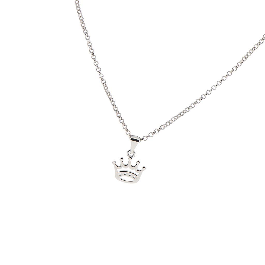 Fashion Women   Crown Tiara Pendant Necklaces Gifts