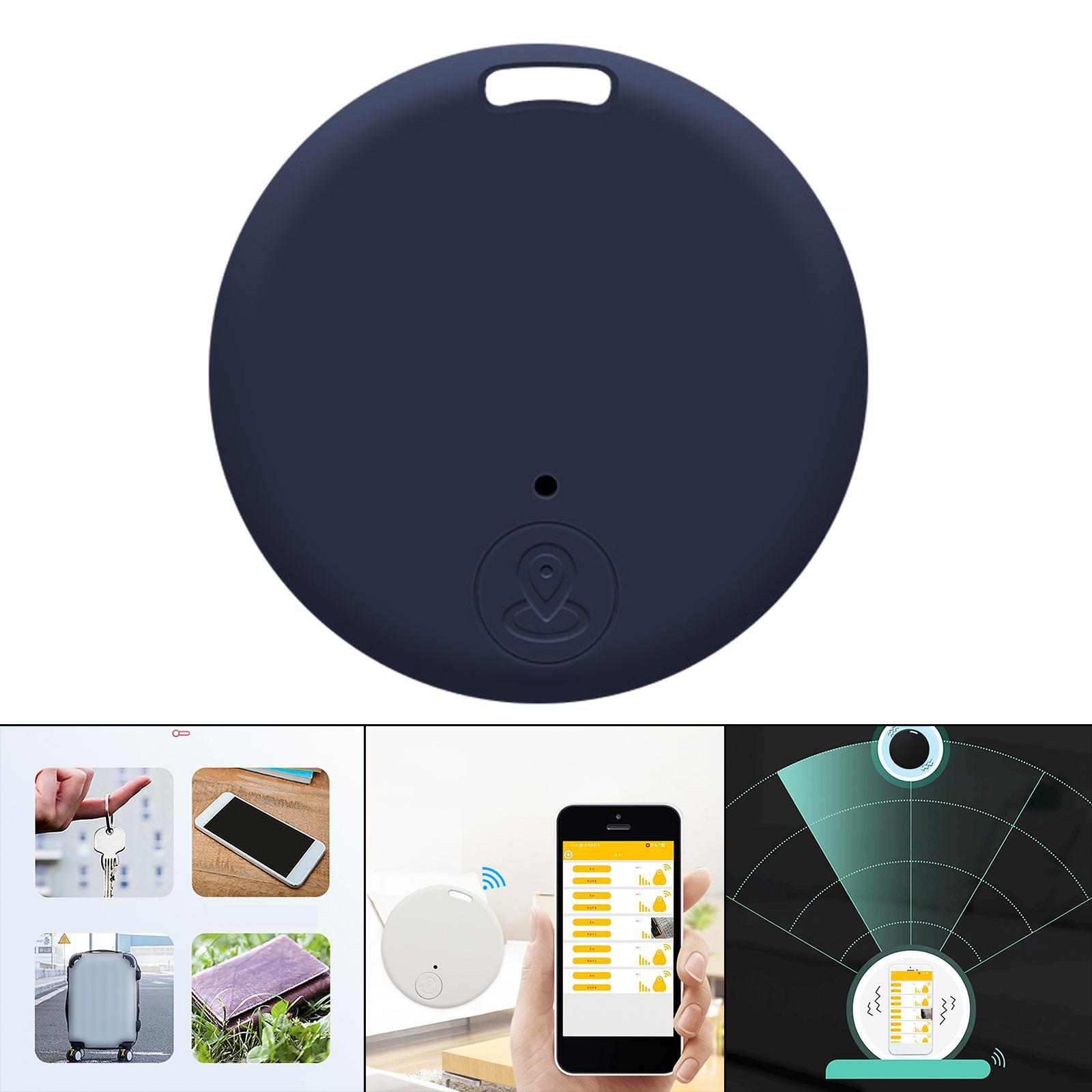 Set of 2 Bluetooth Tracker Locator Device with App Photo Control for Wallet