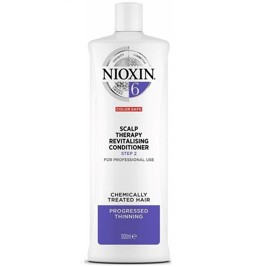 Dầu xả Nioxin 6 Chemically Treated Hair Progressed Thinning conditioner cho tóc uốn duỗi tẩy có dấu hiệu thưa rụng 1000ml