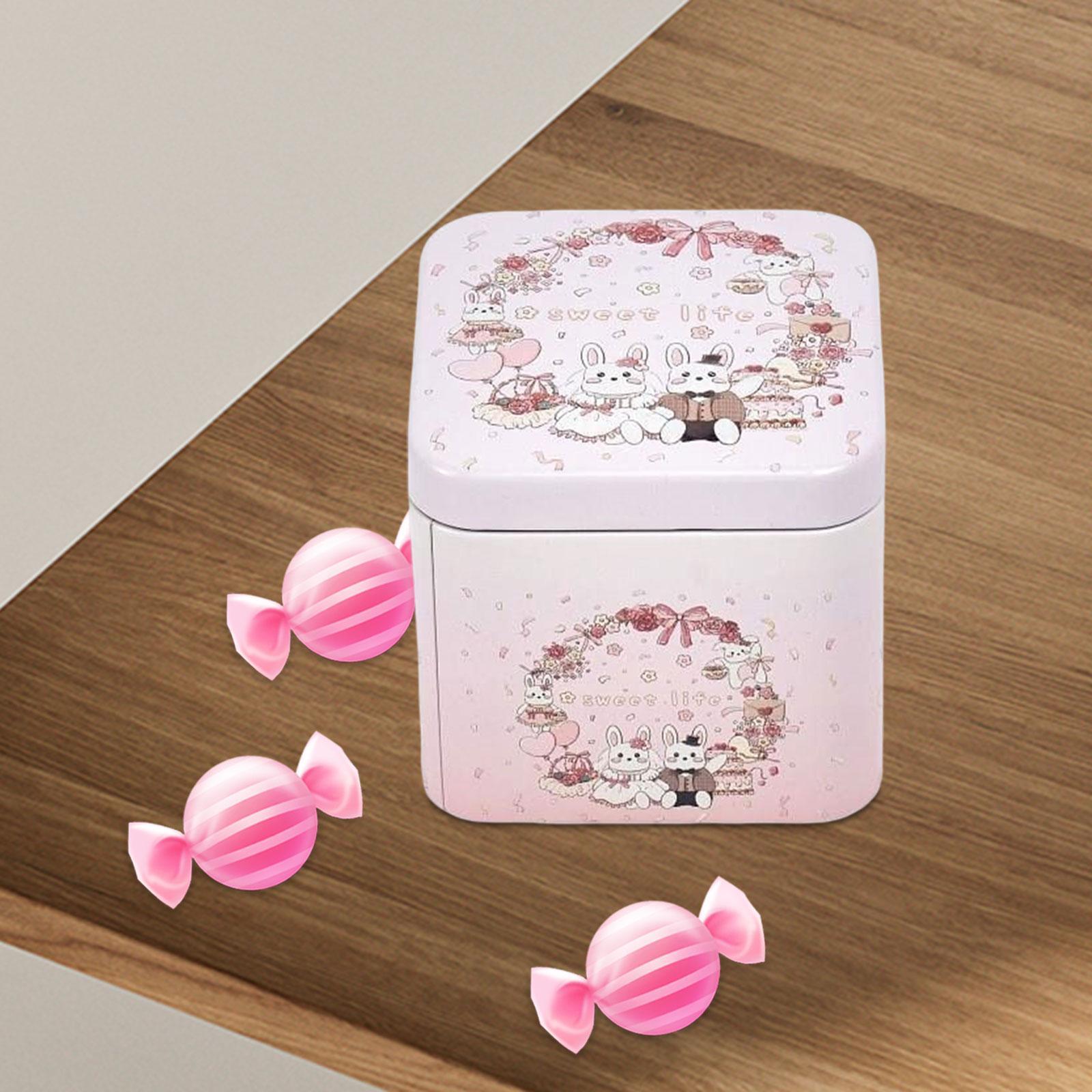 Square Candy Tins with Lid Food Storage Box for Storage DIY Projects