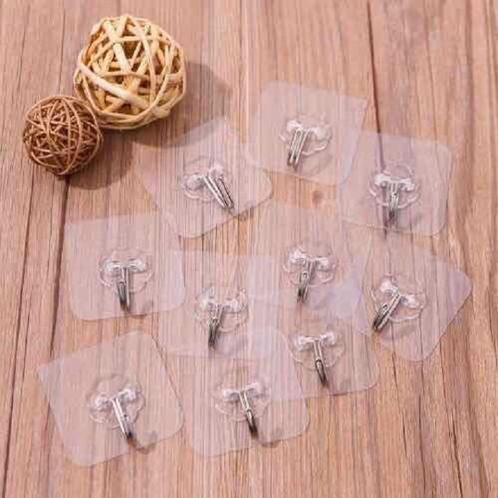 Bán Sỉ Set 2 Móc Treo Trong Suốt Dán Tường Chất Lượng Loại 1 T10 88037 Tiện Ích Việt Nam 99