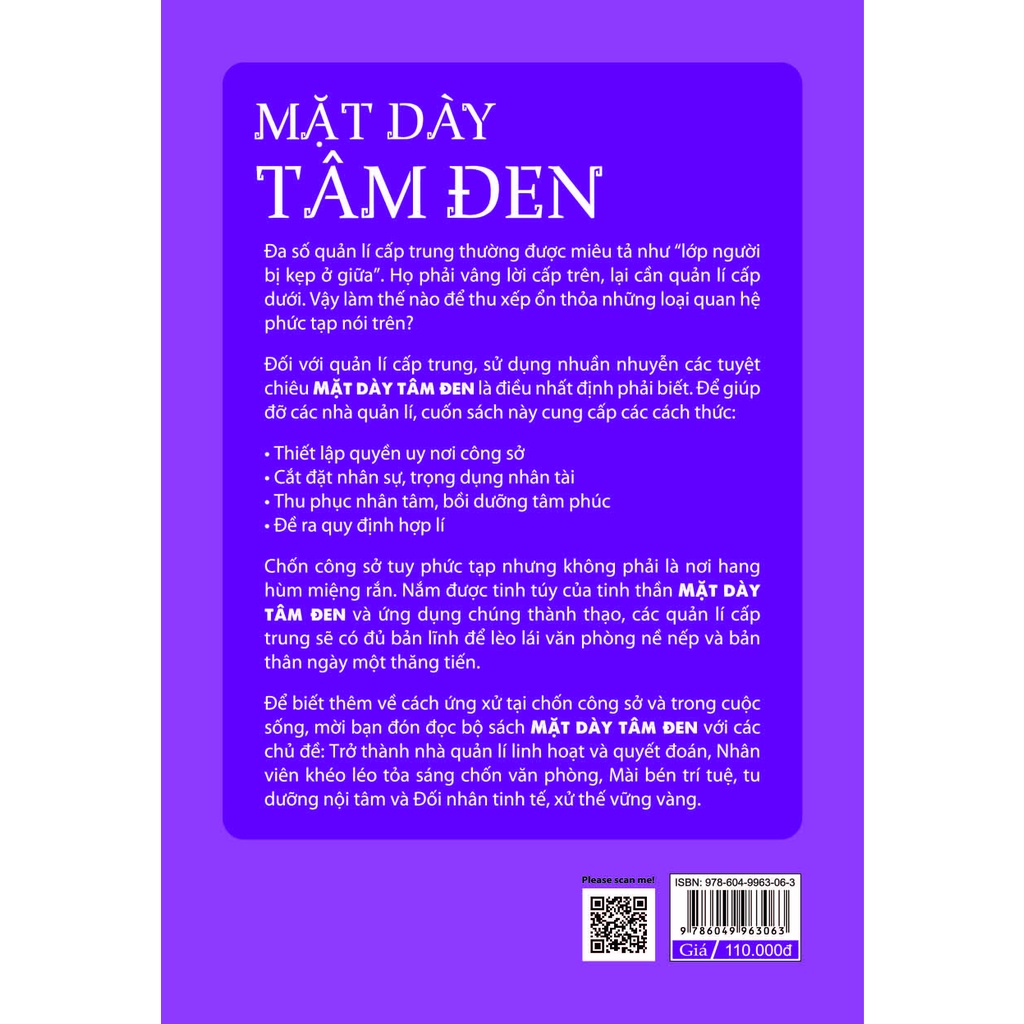 Sách - Mặt Dày Tâm Đen - Trở Thành Nhà Quản Lí Linh Hoạt Và Quyết Đoán