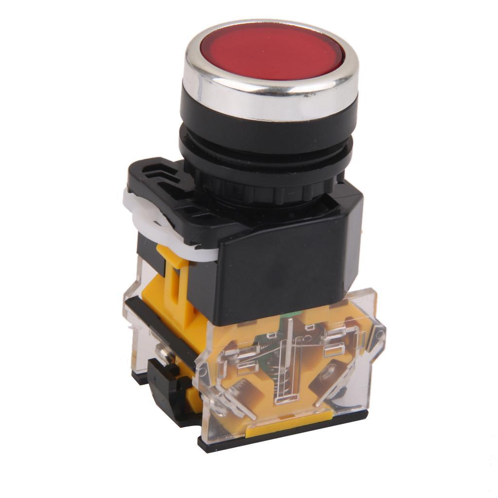 660V Push Button Momentary Press Switch Heavy Duty -Red