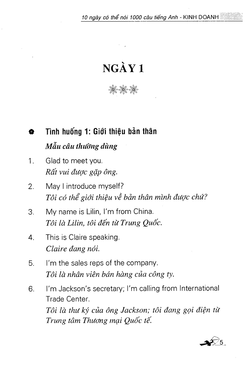 10 Ngày Có Thể Nói 1000 Câu Tiếng Anh Kinh Doanh (Kèm CD) - Vanlangbooks