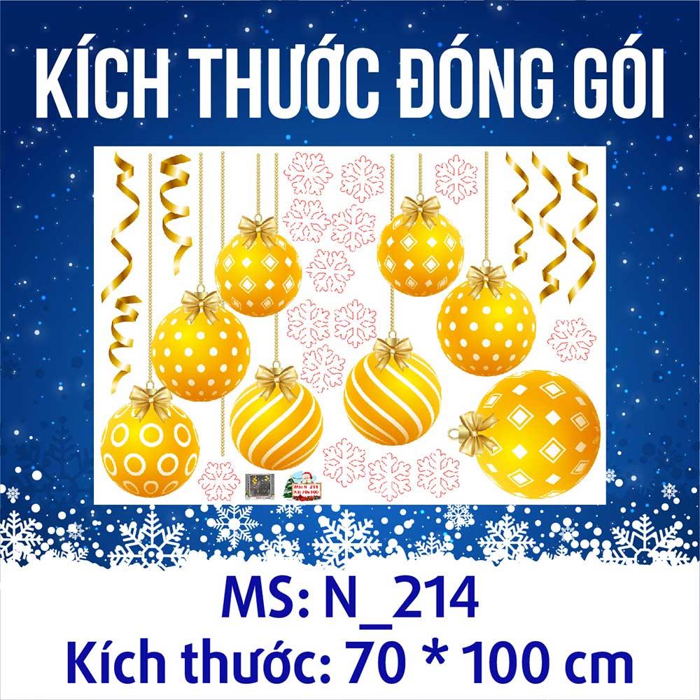 DECAL TRANG TRÍ GIÁNG SINH 2023 COMBO SỐ 64