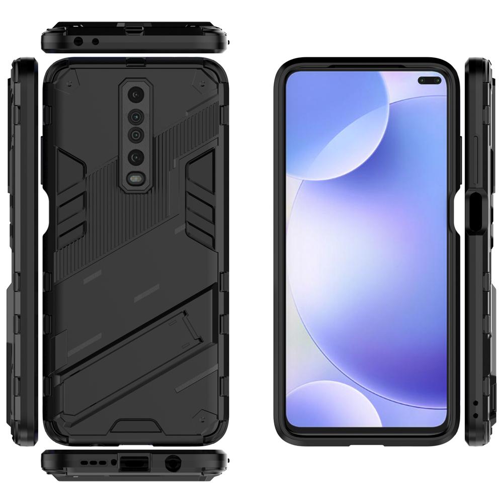 Ốp lưng cho Xiaomi Redmi K30 K30i Racing 5G Poco X2 chống sốc Iron Man PUNK cao cấp kèm giá đỡ