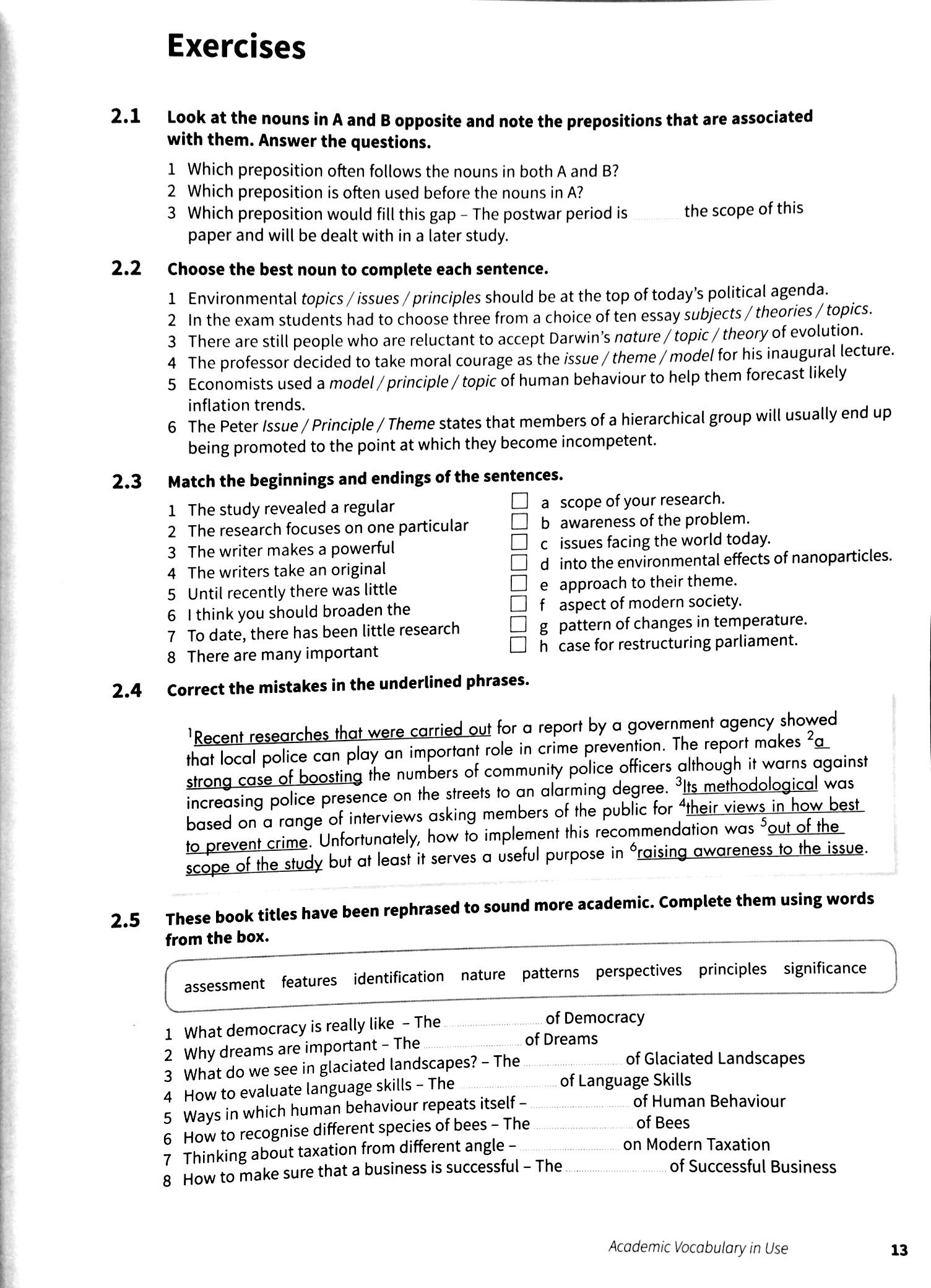 Academic Vocabulary in Use Edition with Answers Edition: Vocabulary Reference and Practice