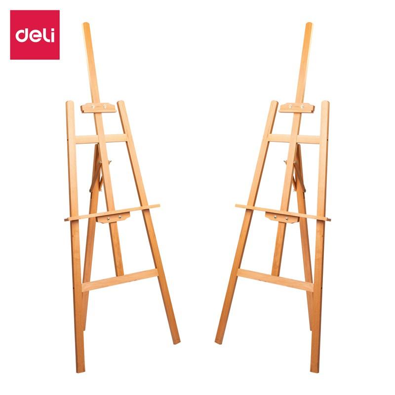 Giá Vẽ Tranh Bằng Gỗ Deli - 116x58cm - Giá Đỡ Tranh - Kệ Đỡ Trưng Bày Mẫu - 1 Chiếc - 73879