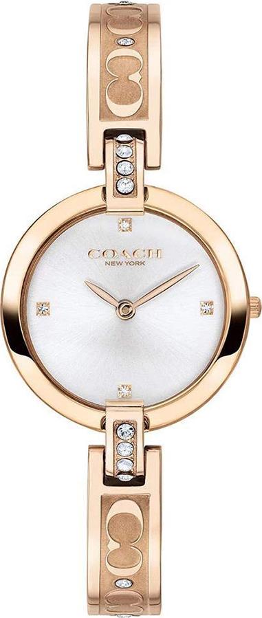 Đồng Hồ Coach 14503317 Nữ Đính Swarovski Dây PVD Vàng Hồng 26mm