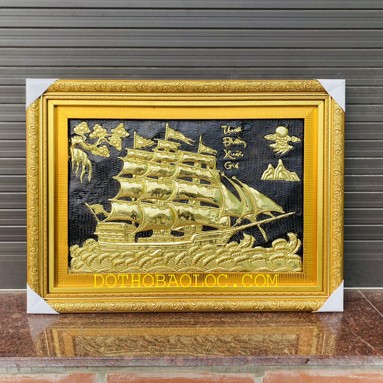 Tranh Thuận Buồm Xuôi Gió Bằng Đồng Cao 55cmx75cm