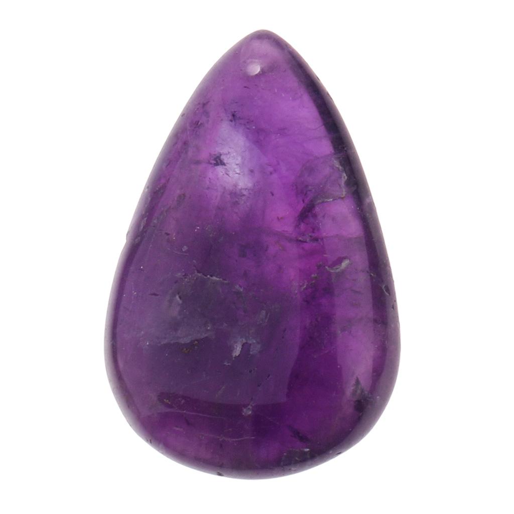 Natural Stone Flat Round Purple Energy Crystal Quartz DIY Pendant Necklace Home Decor Ornaments