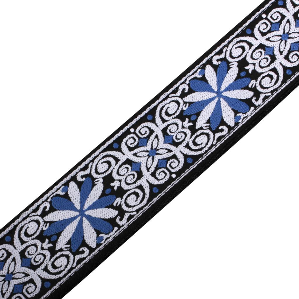 Adjustable Comfortable Guitar  Strap for Electric Acoustic Guitar Blue