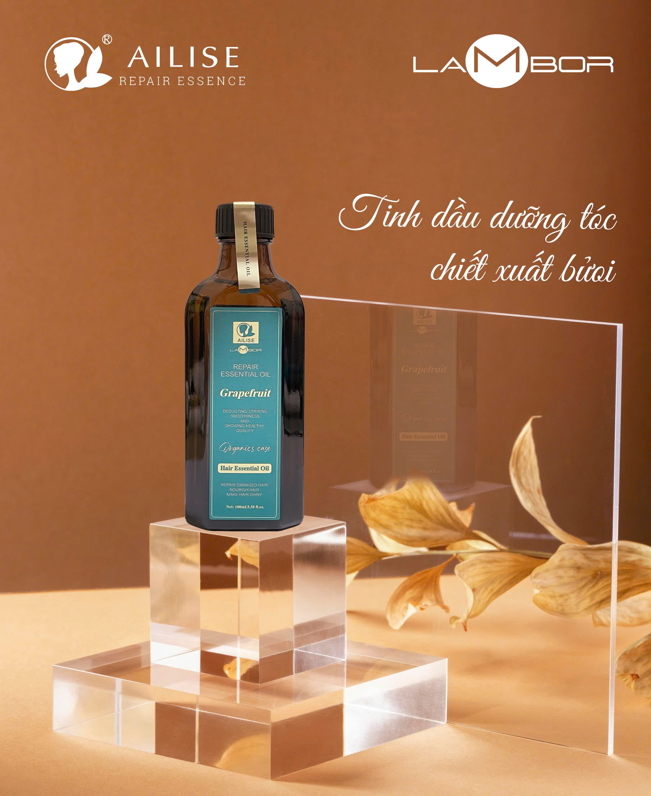 Tinh Dầu Dưỡng Tóc Ailise 100ML Phục Hồi Cấp Ẩm Chăm Sóc Tóc Hư Tổn Mùi thơm Sang trọng