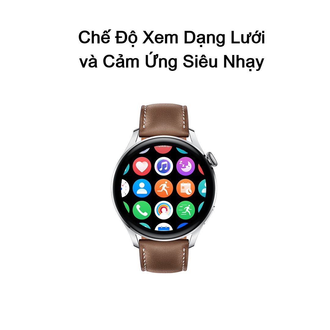 Đồng Hồ Thông Minh HUAWEI WATCH 3 | Gọi Thoại Bằng eSIM | Theo Dõi Sức Khỏe Cả Ngày | Pin Liên Tục 3 Ngày | Hàng Chính Hãng