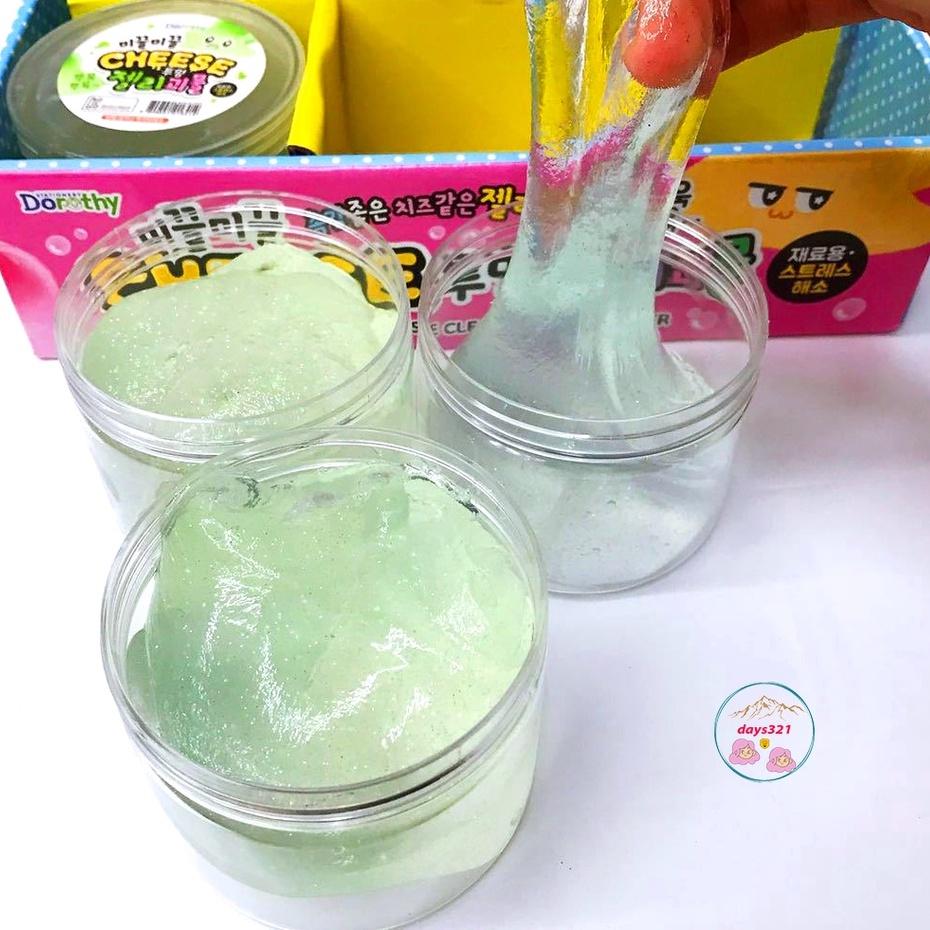 Slime TRONG BASIC 10 màu cực đẹp Đồ chơi hũ slam chất nhờn ma quái squishy hộp 200ML