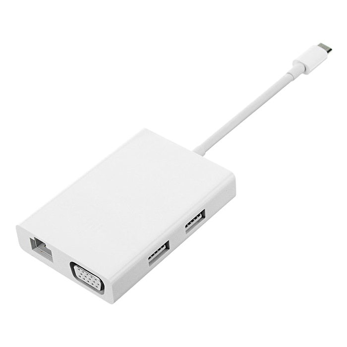 Bộ Chuyển Đổi Xiaomi USB-C To VGA And Gigabit Ethernet - Hàng Chính Hãng