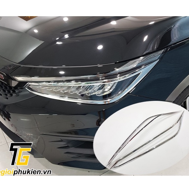 Ốp viền đèn pha, đèn hậu xe Honda City 2021 - 2022 - Giá 1 bộ