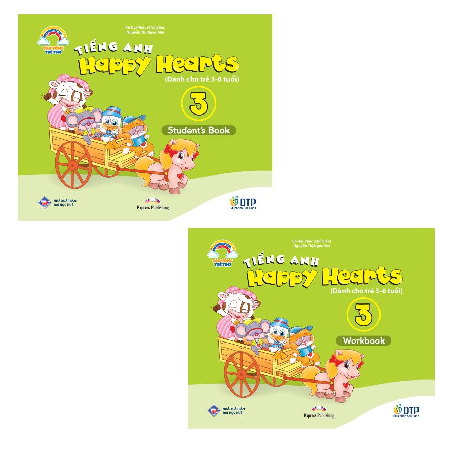Bộ sản phẩm Tiếng Anh Happy Hearts 3 - Student's Book & Workbook