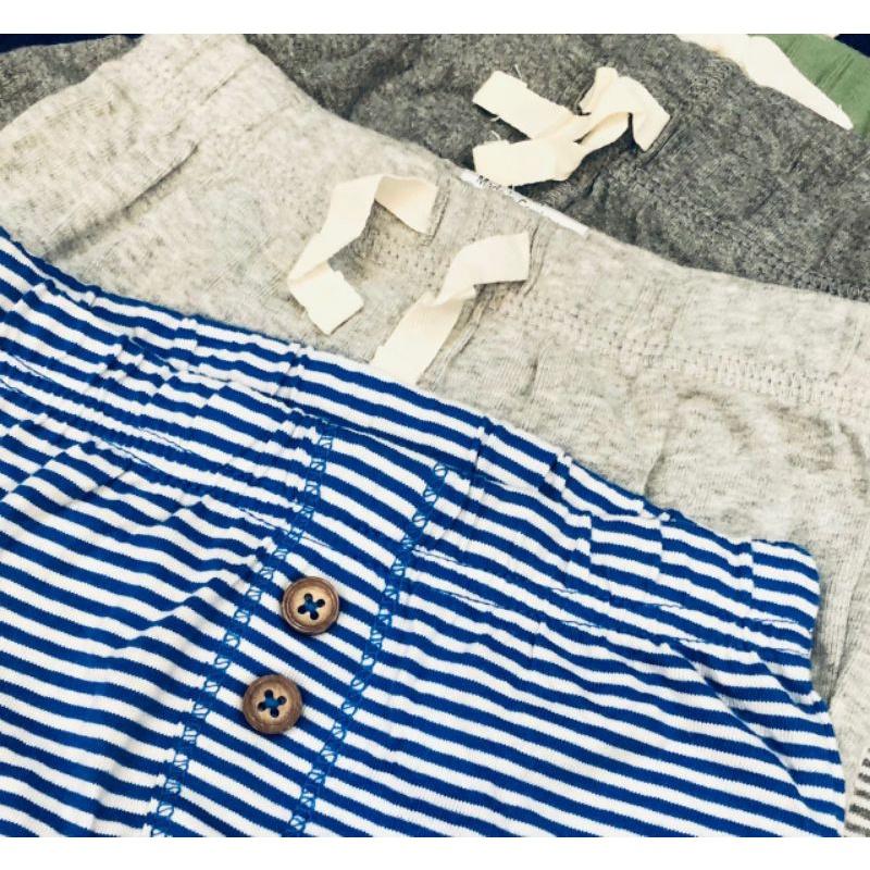 Set 5 quần dài cotton bé trai sơ sinh xuất dư