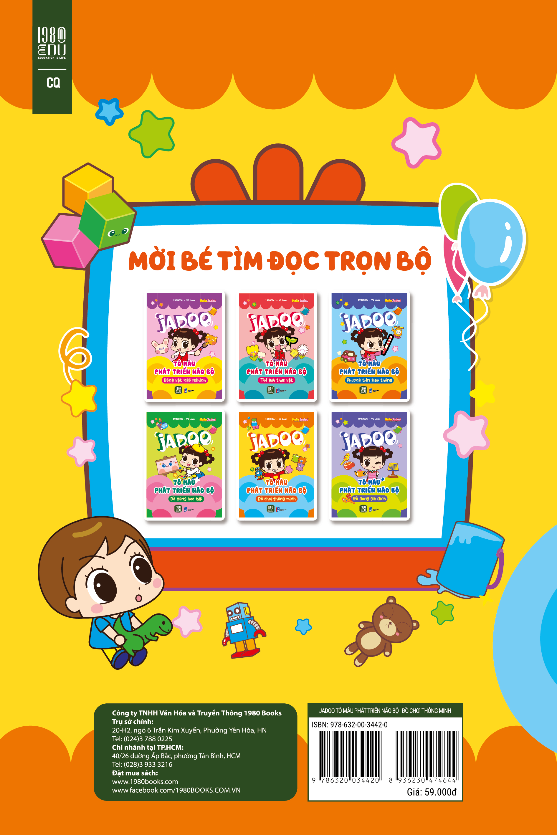 Sách JADOO Tô Màu Và Phát Triển Não Bộ
